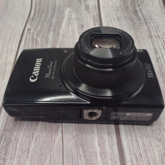 Canon PowerShot Elph 190 IS 20.0 Megapixel Digital Camera in Black 32 GB SD Card - Picture 10 of 11